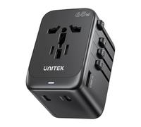Cargador - unitek 65w universal travel adapter (p1122abk01) - 1xusb-a