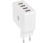 Cargador Universal 4x USB-A Carga Rápida 24W (Blanco) - NEDIS