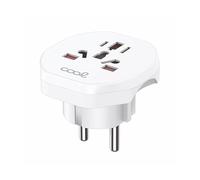 ADAPTADOR ENCHUFE COOL UNIVERSAL EUROPA WHITE