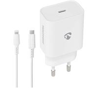 Cargador universal de carga rápida de 20 W con cable USB-C - Lightning (Blanco) - NEDIS