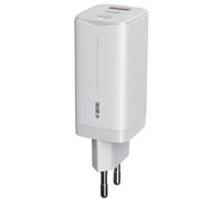 Cargador universal iBox ILUC65W 65W 3 puertos USB carga rápida blanco