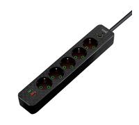 Cargador Universal Multipuerto COOL Regleta 7 Puertos 4 EU 2 USB-A USB-C 1200W Negro