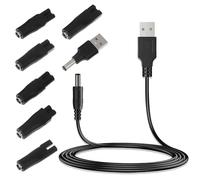 Cargador Universal para Afeitadora (7 Piezas), Cable se Carga Usb MultifuncióN se 5 V con 7 Adaptadores para Afeitadoras EléCtricas y Cortapelos, Compatible con Philips Norelco Babyliss Multigroom One
