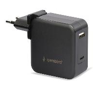 cargador universal para portatil genbird 60w negro