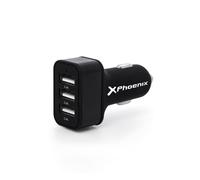 Cargador Universal Phoenix PHCARCHARGER3USB para Coche con 3 Puertos USB y 7.2A