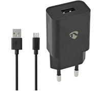 Cargador universal USB-A de carga rápida de 5 W con cable USB-A - MicroUSB (negro) - NEDIS