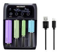 Cargador universal VOLTCRAFT IPC-2 NiMH, NiCd, LiIon, LiFePO Mini (AAAA), Ministilo (AAA), Stilo (AA), 1/2 linterna