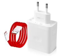 Cargador USB 100 W para Oneplus Charge: Adaptador de carga rápida estupenda con cable de carga USB C 1,5 m para Oneplus 13 12R 12 Nord CE 4 Lite Nord 4/3/2T 10Pro Oppo Reno 12F 11F realme 12x