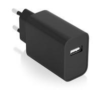 Cargador USB 10W Alta eficiencia 5V-2A Negro, Ideal para Cargar Dispositivos móviles y Accesorios electrónicos.