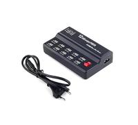 Cargador USB, 12 A, 60 W, 10 puertos USB, estación de carga USB, cargador rápido, conector de banda, bloque de base