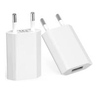 Cargador USB 2 Pack de paerd 5W para iPhone, Samsung, Xiaomi, Sony, LG, teléfonos Inteligentes, iWatch, Dispositivos, tabletas fotográficas, MP3, etc., Adaptador de Corriente USB Universal 5V1A