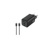 Nilox, cargador universal con 2 puertos tipo c y 1 tipo a de 65w, con