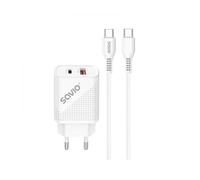 CARGADOR SAVIO LA-05 DUAL 18W USB 3.0 + CABLE