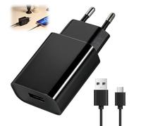 Cargador USB 5V/2A Cargador USB Pared Carga Rápida 5V/2A con Cable de Carga rápida de 2M 2A Compatible con iPhone/Samsung/Xiaomi/Lector electrónico/Juguetes/Lámpara de Mesa/Teléfonos/TabletasC