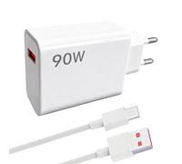 Cargador USB 90W y Cable USB C, Carga Rápida Turbo Compatible con 15 14 Ultra, 13 Ultra, Poco F6 X7 F7 Pro Note 14 13 12 11 Pro Pad Lite, Adaptador de Pared y Cable 2M