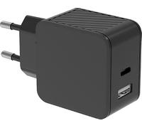 Cargador USB A + USB C 45W (30+12W) PD GaN Negro Bigben