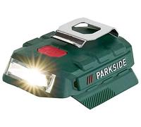 Cargador USB adaptador de batería PAA 20-LI con lámpara LED para familia Parkside X 20 V (sin batería)