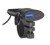 Cargador USB amistoso del jinete para las motocicletas IP67 soporte impermeable del manillar para la electrónica