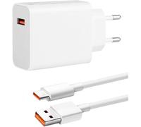 Cargador USB C 120W para Xiaomi 15 Ultra/13 12 11/14 Pro Red-mi K60 Pro / K70 / K80 Pro / K80, cargador rápido con cable USB Type-C 6A 2M Fuente de alimentación para Xiaomi 120W Turbo Charge