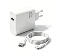 Cargador USB C 120W para Xiaomi HyperCharge Combo - con Cable USB-C 6A (1m)