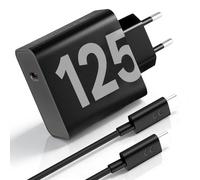 Cargador USB-C 125 W GaN cargador rápido para Motorola Edge & Moto G Series, Power Delivery 3.0 PPS fuente de alimentación incluye cable de carga USB-C para smartphones, tablets y ordenadores