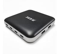 Cargador USB C 369W, estación de Carga de 6 Puertos (4 USB-C/2 USB-A), Fuente PD3.0/PPS 100W, Compatible con MacBook Pro/Air/iPhone 17/16/15/Galaxy S26/S25/laptop/tableta