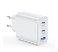 Cargador USB C 40W 3-Puertos Enchufe Cargador USBC Tipo c Carga Rapida Carregador Multiple Rapido for iPhone 16 15 14 13 12 11 Pro MAX XR XS 8 7, iPad, Samsung, Tablet