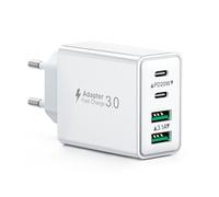 Cargador USB C 40W, Cargador iPhone Carga Rapida Múltiple USBC Enchufe PD+QC Rápido Pared Adaptador Tipo C Movil Cargadors para iPhone 16 15 14 13 12 11 Pro MAX Plus,iPad,Samsung USB Charger
