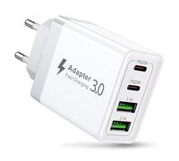 Cargador USB C 40W, Enchufe USBC Cargador Tipo C Carga Rapida USBC y USB-A, Enchufe USB Multiple Cargad or Movil Carga Rapida para iPhone 16 Pro MAX 15 14 13 12 11 8 XR,Samsung Galaxy S25 S24 S23 S22