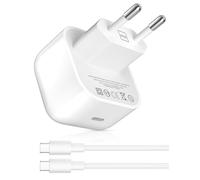Cargador USB C 40W para iPhone 17/17 Pro/17 Pro Max/Air/16e/15,40W cargador USB C rápido enchufe y cable tipo C 1m para Galaxy A17 A16 A06 A56 A36 A26 Pixel 9a 10,Power Delivery Fast Charger