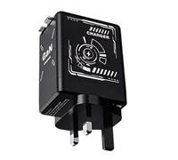 Cargador USB C - Adaptador Doble Puerto, Enchufe Portátil | Cargador Seguro con Compatibilidad Teléfono Portátil Dispositivos Informáticos, Casa Viaje Coche Uso