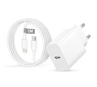 Cargador USB C Carga Rápida con 2M Cable Lightning USB C para Apple iPhone | 20W Cargador iPhone Enchufe USB C con 2M Cable USB C a lightning para Apple iPhone 14 13 12 11 Pro Max/Plus,SE X 8 7 6,iPad