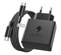 Cargador USB C Carga Rapida para Samsung Galaxy S26 Ultra/S26+/S26/S25 Ultra/S24/S23/S23+/S23/S22/S21/S20/Note20,Flip5,Fold4, 45W Cargador para Samsung Carga Rapida con Cable USB C 2M