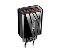 Cargador USB C, cargador rápido con enchufe múltiple | Accesorios para teléfonos móviles, viajes, ordenador portátil, hogar, coche, ordenador, familia, oficina, escritorio, amigos