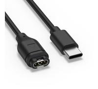 Cargador USB C de 1 m para cargador de reloj Garmin, cable de carga tipo C de 100 cm para reloj Garmin