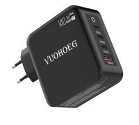 Cargador USB C de 140W PD 3.1 Fuente USB C GAN Adaptador de Corriente de 4 Puertos Compatible con MacBook Pro 16» 2021, DELL XPS, iPhone 15 Pro Max/Pro/15/14 Pro Max/14, Galaxy S23 Ultra/S23/S22