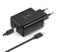 Cargador USB C de 55 W, carga súper rápida para Samsung Galaxy S26/S25/S24+/S24 Ultra/S23+/S23 Ultra/S22/S21/Note20/A54/A53/Z Fold5/Fold4, adaptador de corriente USB C (1-55 W, negro)