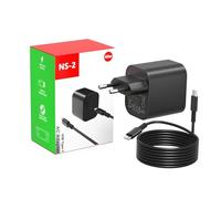 Cargador USB C de 60 W para Switch 2(alimenta en Modo TV), con Cable de Carga USB-C de 1,5 m, Cargador Rápido, Adaptador de Corriente. Compatible con Nintendo Switch 2 & 1/OLED/Lite/PS5/Steam Deck