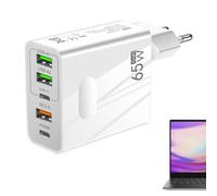 Cargador USB C de 65 W | Cargador de portátil Estación de carga USB | para cargador rápido C, bloqueo de estación de carga rápida Adaptador de alimentación para portátil para
