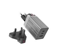 Cargador USB C de 65 W, Fuente de alimentación GAN III PD USB C, Cargador rápido de 3 Puertos, Enchufe de Viaje Universal para Enchufe de EE. UU./Reino Unido/UE con MacBook Pro/Air, iPhone 14/13/12