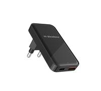 Cargador USB C, Elexlinco GAN 35W Cargador, 2-Puertos Compacto Rápido con PD 35W QC 3.0 18W USB A Puerto Compatible con iPhone 14/13, Galaxy S23/S22, iPad, AirPods, etc. (Negro)