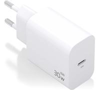 Cargador USB-C GaN PD3.0 de 30 W (blanco) - AISENS