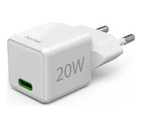 Cargador USB-C Hama con Carga Rápida Power Delivery 20W Blanco