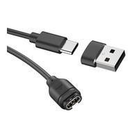 Cargador USB C para Garmin Venu/Venu Sq/Venu 2/Venu 2 Plus/Venu 2S/Venu Sq 2/Venu 3/Venu 3S con adaptador USB, cable de carga para Garmin Fenix 7 7S 7X 6 6S 6X 5 5S 5X Plus (100 cm)