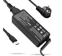 Cargador USB C para Ordenador portátil de 65 W Compatible con Lenovo Thinkpad/Yoga/Chromebook/IdeaPad. Adaptador de Corriente Tipo C de Carga rápida. Fuente de alimentación.