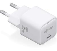 Cargador gan de pared aisens asch-30w1p018-w/ 1xusb tipo-c/ 30w