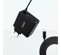 TOOQ TQLC-USBC90PD - Cargador de Portátil con 2 Puertos, 1 Puerto USB-C y un Puerto PD3.0, 90W totales, para Ordenadores portátiles, Tablets y teléfonos móviles, Color Negro