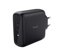 Cargador USB-C Trust Maxo 65 W Doble Puerto Carga Rápida Universal PPS Negra