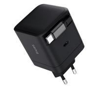 Cargador de pared trust maxo 65w/ 1xusb tipo-c/ incluye cable usb tipo-c retráctil/ 65w