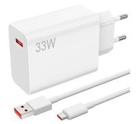 Cargador USB Carga Rapida 33W y 1M Cable Carga Rapida Tipo c para Xiaomi Pad 6 5 Redmi Pad Pro 5G Note 13 12 Poco M6, Carga Turbo Cargador Movil Carga Rapida para POCOPHONE F2 Mi 9, Adaptador Carga